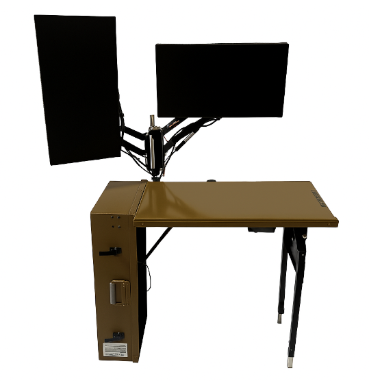 RECON-S1 Standard — single-display tactical field desk, open