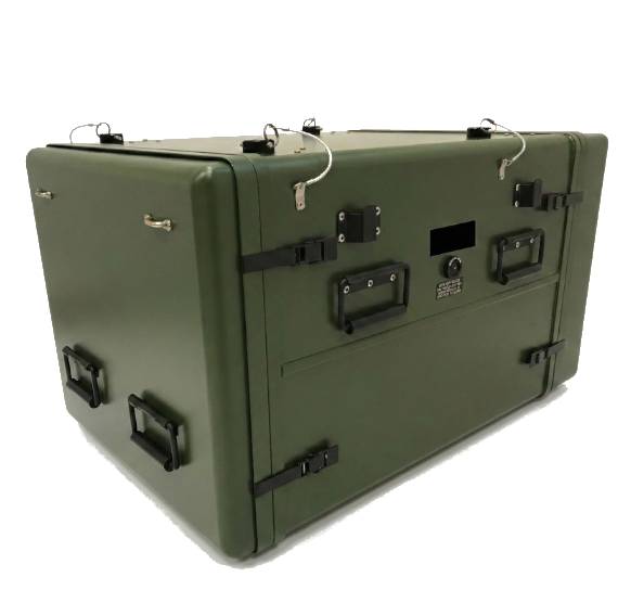 9U Rack Aluminum Case (green)