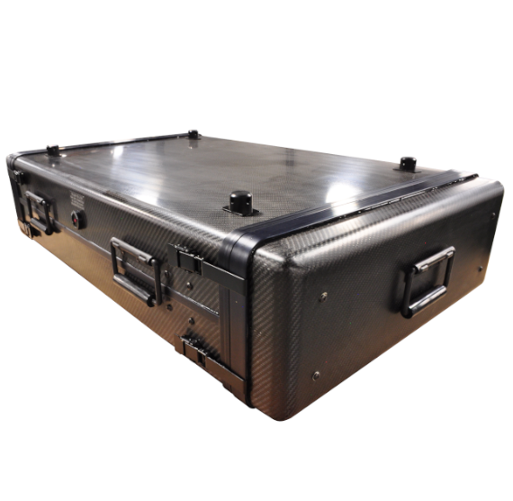 3U Rack Carbon Fiber Case - Alternate View